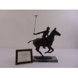 Royal Worcester Bronze figurine of his Royal Highness Prince Charles on Pans Folly limited edition