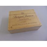 Baron Philip de Rothschild Berger Baron Bordeaux Rouge 2001 three 75cl bottles in fitted wooden