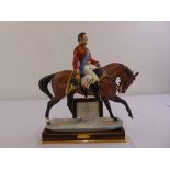 Royal Worcester figurine of Wellington on horseback limited edition 219/750 modelled by Bernard