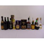 A quantity of alcohol to include port, cognac and liqueurs (14)