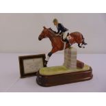 Royal Worcester figurine of Stroller ridden by Marion Coates limited edition 191/750, modelled by