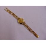 Eterna-matic 18ct yellow gold ladies wristwatch, approx total weight 33.7g