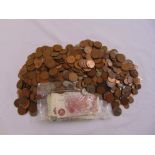 A quantity of GB and foreign coins and bank notes