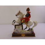 Royal Worcester figurine of Napoleon on horseback limited edition 241/750, modelled by Bernard