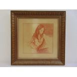 Lawrence Klonaris a pastel drawing of a female nude, to include documentation, 32 x 32cm ARR