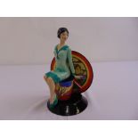 Kevin Frances Ceramics Young Clarice Cliff Renaissance figurine, modelled by Andy Moss limited