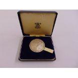 Prince of Wales 1969 limited edition silver investiture medal in original case