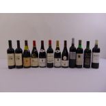 A quantity of French, Italian and Argentinean wine, twelve 75cl bottles