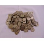A quantity of pre 47 shillings, approx total weight 1.1kg