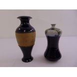 Royal Doulton polychromatic vase, marks to the base and a Doulton Slater vase