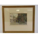 Frank E Quinton framed and glazed watercolour titled Memory of Bath, signed bottom right, 16 x 23.