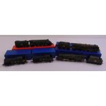 Five Hornby Dublo 3 rail locomotives, to include Silver King 60016 and tender, two Duchess of