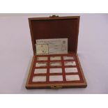 A cased set of silver ingots of Royal Palaces limited edition 1208/3000 to include COA
