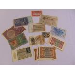 A quantity of foreign bank notes various countries and denominations