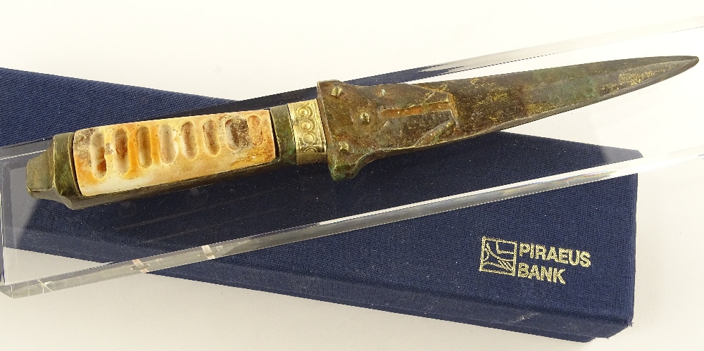 A reproduction Mycenaean dagger with bronze blade, - Image 2 of 3