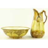 A Minton Secessionist pottery wash jug and basin s