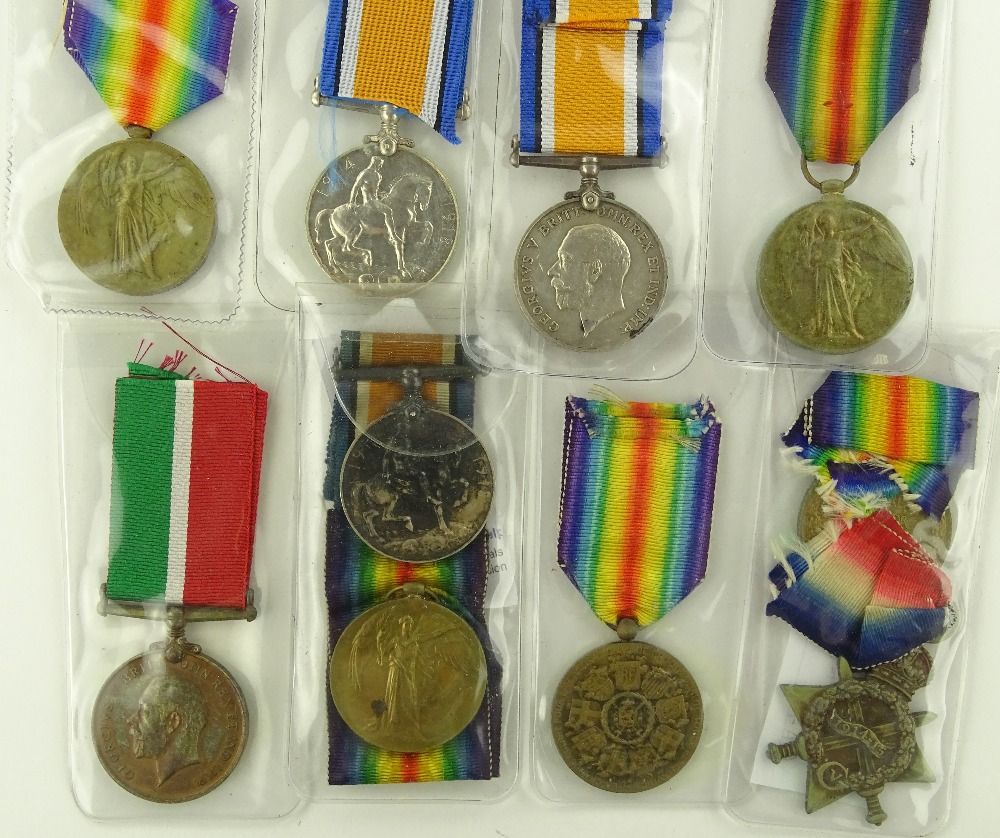 A group of First War General Service medals, (10).