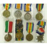 A group of First War General Service medals, (10).