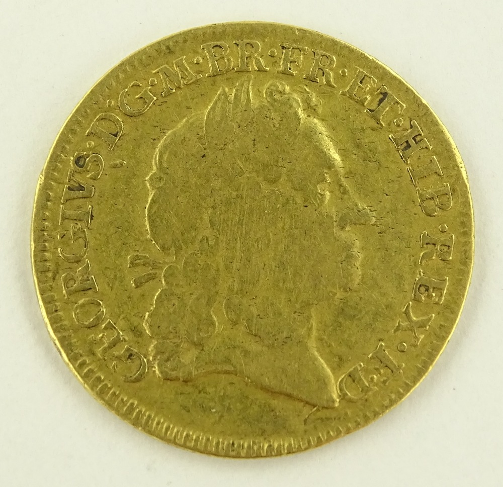 A George I 1716 gold guinea 8.2g.