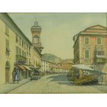 Dorothy Watts, watercolour, Via Colombo Sestri, si