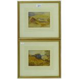 William Edward Benger, 4 watercolours, landscape v