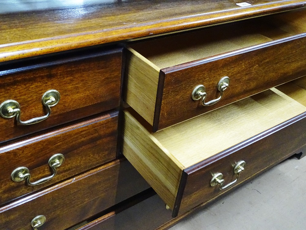 An American mahogany 10-drawer chest, with brass s - Image 2 of 2