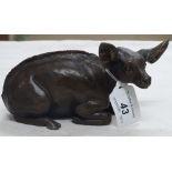 Limited Edition bronze of an animal, signed T O Ma