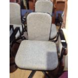 Pair of Hille Supporto office chairs by Fred Scott