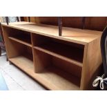 A Swedish oak open low bookcase, by Borge Mogensen