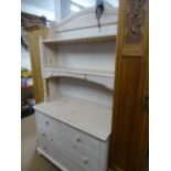 A painted 2-section kitchen dresser, "Impressions"