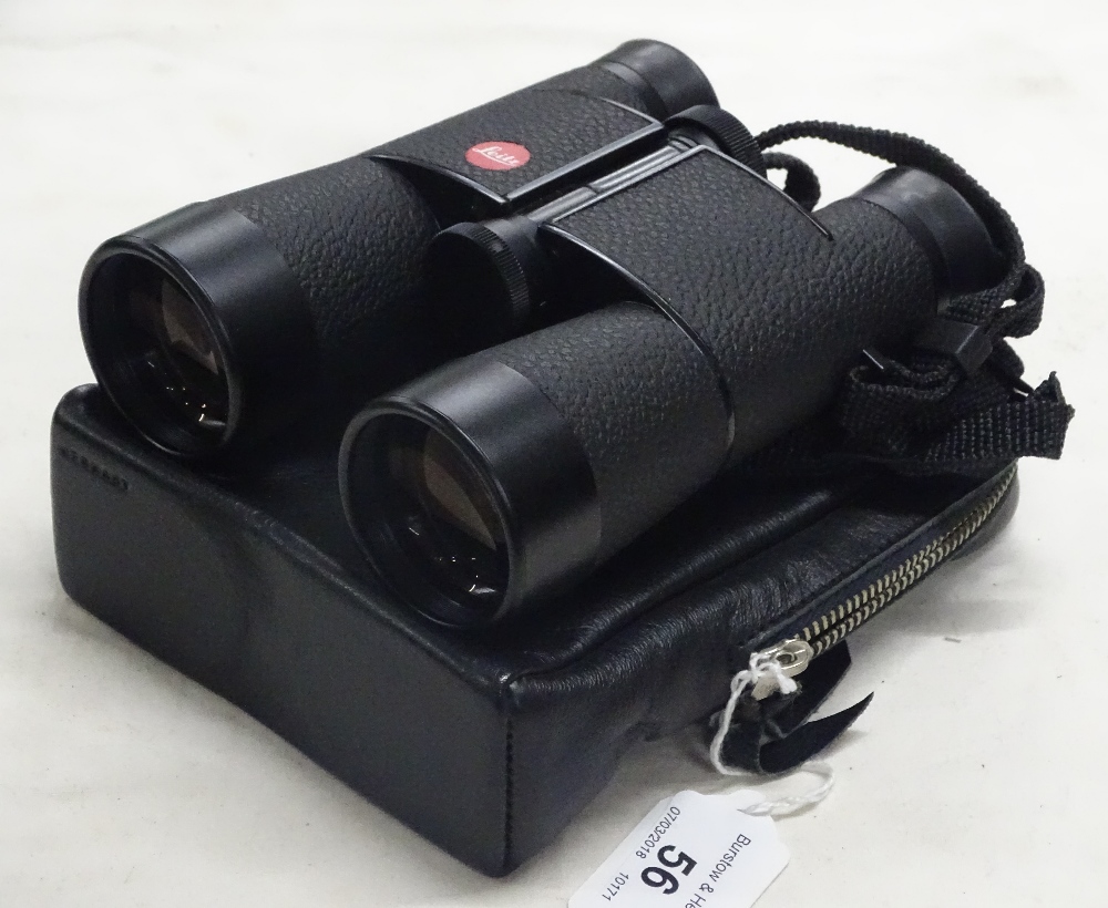 A pair of Leitz Trinovid 10 x 40 binoculars.