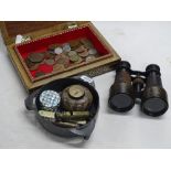 Binoculars, coins, whistles and an Arts & Crafts E