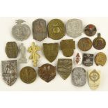 A collection of German Third Reich badges.