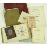 A group of various ephemera, including a Victorian