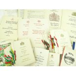 A group of Royal ephemera, including State Banquet