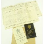 A group of ephemera relating to the funeral of Sir