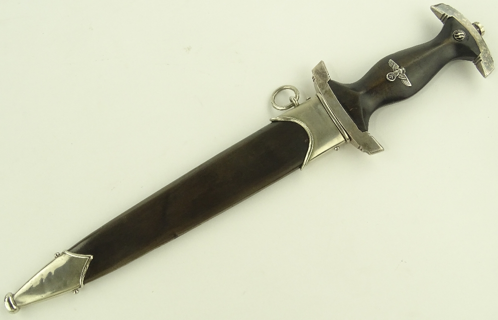 A German Third Reich SS dagger, blade etched with - Image 3 of 5