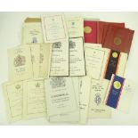 A group of Royal ephemera, including ceremonial pr