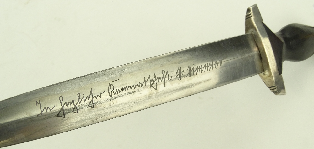 A German Third Reich SS dagger, blade etched with - Image 4 of 5