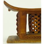 An African Ashanti carved wood tribal stool, width