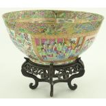 A 19th century Chinese Famille Rose bowl, hand pai