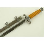 A German Third Reich army dagger, yellow compositi