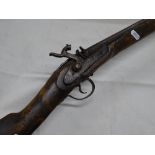 A flintlock musket.