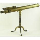 A Victorian brass telescope by Watson & Sons of Hi