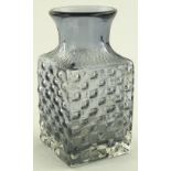 A Whitefriars pewter glass cheesboard vase by Ge