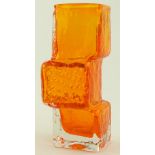 A Whitefriars tangerine glass drunken bricklayer v