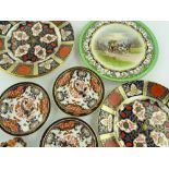 4 Abbeydale plates, Crown Derby dishes, etc.