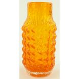 A Whitefriars tangerine glass pineapple vase by Ge