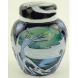 A Moorcroft Knypersley pattern ginger jar by Emma