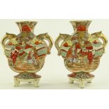 Pair of early 20th century Japanese porcelain 2-ha